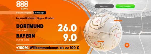 888sport BVB FCB Traumquoten Klassiker