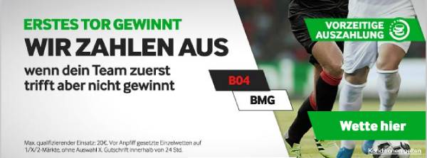 Betway Erstes Tor gewinnt Leverkusen - Gladbach Wetten