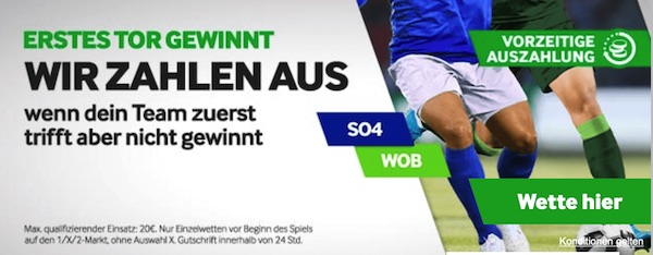 Betway Schalke 04 VfL Wolfsburg erstes Tor gewinnt wetten