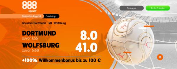 Dortmund - Wolfsburg Wetten Topquoten 888sport