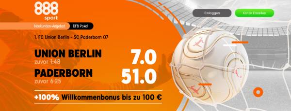 888sport Top Quoten Union Berlin - Paderborn Wetten