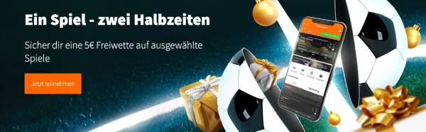 Betsson EIn Spiel Zwei Halbzeiten Live Freebet