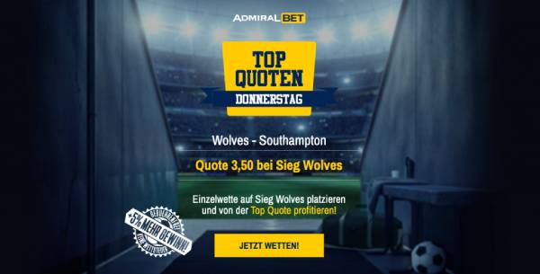 Admiral Wolverhampton Southampton Wetten Wolves - Saints