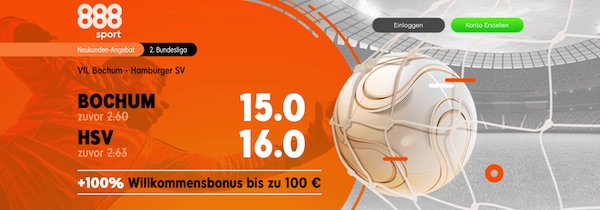 888sport Bochum HSV Wetten erhöhte Quoten Vorschau Infos