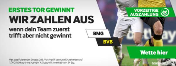 Betway Erstes Tor gewinnt Gladbach BVB