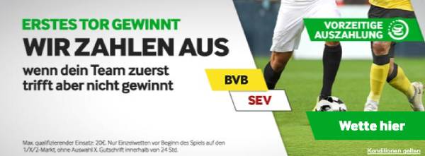 Betway Dortmund Sevilla Sportwetten Erstes Tor gewinnt