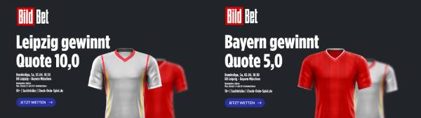 BildBet Boost Leipzig vs Bayern verbesserte Quoten