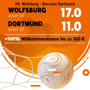 888sport Wolfsburg BVB Wetten verbesserte Quoten