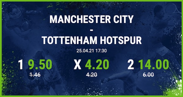 Bet at home League Cup Finale Wetten Man City Tottenham erhöhte Quoten