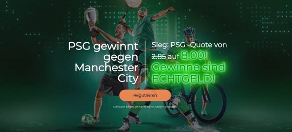 Mr Green Paris Saint Germain Manchester City