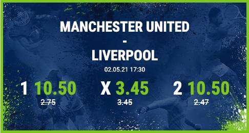 Man United - Liverpool Wetten verbesserte Quote bet at home