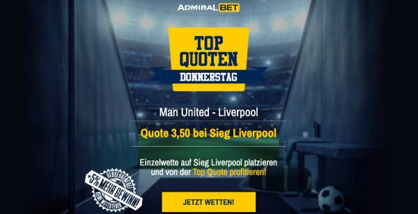 AdmiralBet TopQuote Man United Liverpool Wetten
