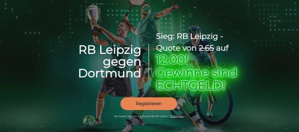 Mr Green verbesserte Quote Pokalfinale Leipzig siegt