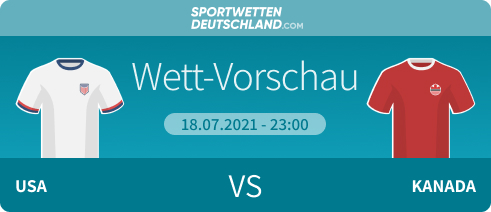 USA Kanada Wetten Vorschau Quoten Angebote Gold Cup 2021 