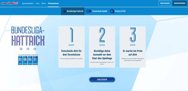 Sportingbet EM Hattrick Preise gewinnen