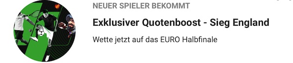 Unibet Euro Semifinale England gewinnt erhöhte Quote