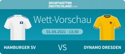 HSV - Dresden Wetten Quoten Prognose Vorschau