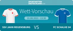 Wett Vorschau Regensburg Schalke Wetten Prognose erhöhte Quote