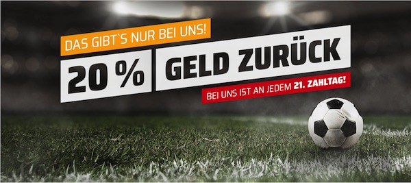 Bet3000 Geld zurück Cashback Aktion