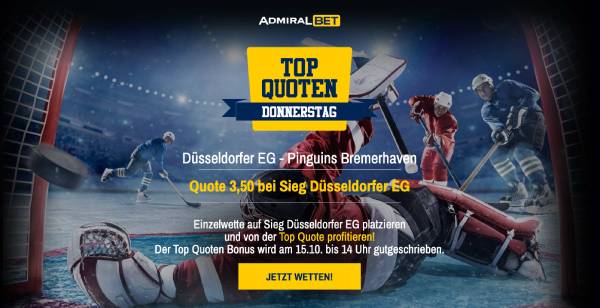 AdmiralBet Verbesserte Quote Eishockey DEL DEG Bremerhaven