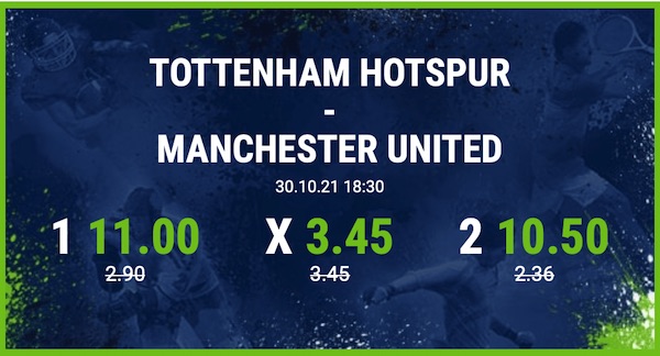 Bet at home Tottenham Man United wetten verbesserte Quoten