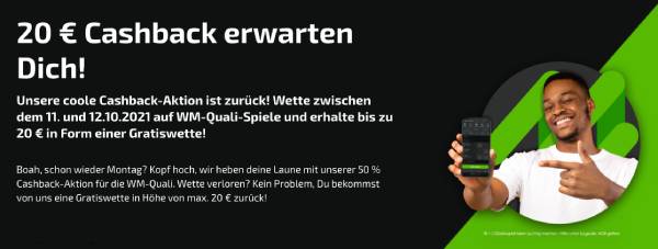 Mobilebet Cashback WM-Quali Wetten