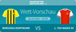 Dortmund - Mainz Wett-Tipp Quoten Angebote