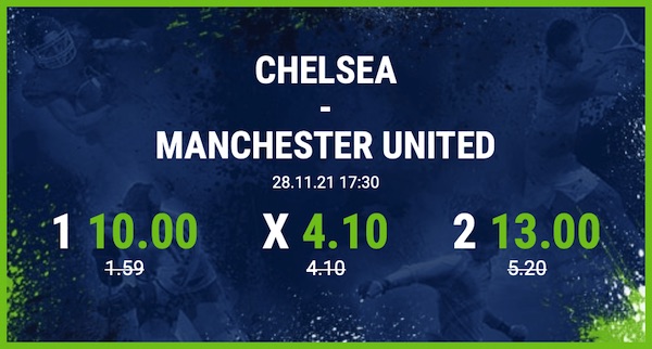 Bet at home Chelsea Man United Wetten Premier League Prachtquote