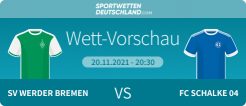 Bremen vs Schalke Wett Tipp