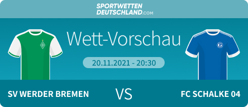 Wett Vorschau Werder Bremen Schalke 04 Wetten Quoten 2 BuLi