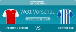 Wett Vorschau Union Berlin Hertha Wetten Quoten Derby Aktionen