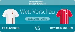 Augsburg - Bayern Wett-Tipp erhöhte Quoten Angebote