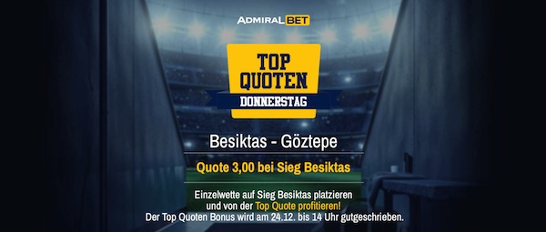 ADMIRALBET Besiktas Göztepe Top Quote wetten