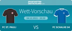 Wett Vorschau St Pauli Schalke 04 Wetten Quoten