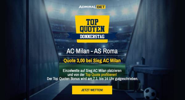 Admiral Topq Quote Milan besiegt Roma