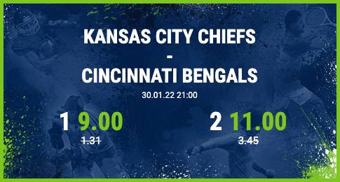 Cincinnati Bengals - Kansas City Chiefs erhöhte Quoten Wetten