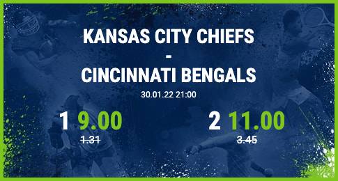 Cincinnati Bengals - Kansas City Chiefs erhöhte Quoten Wetten