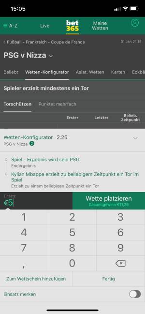 Bet365 App Test Wettschein