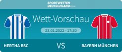 Hertha - Bayern Quotenvergleich Wetten Tipp Prognose