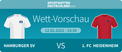 hsv heidenheim wetten quotenvergleich prognose wett-tipp