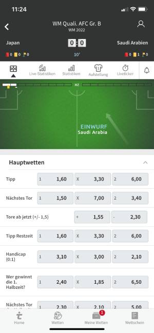 Tipico App Live Wetten