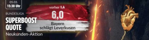 BildBet Bayern-Sieg Leverkusen verbesserte Quote