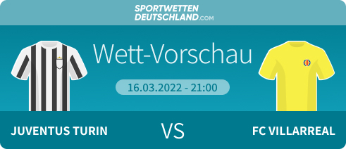 juventus villarreal quotenvergleich prognose wetten tipp angebote