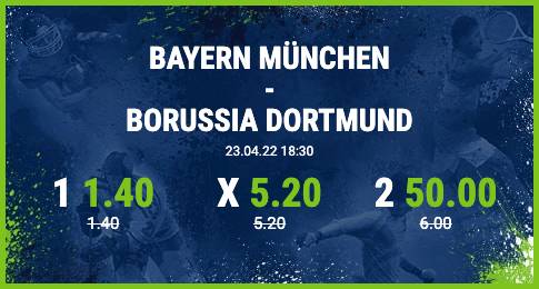 Bet at home Mega Quote Borussia Dortmund Siegwette Bayern München