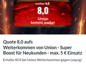 Union Berlin Finaleinzug erhöhte Quote BildBet