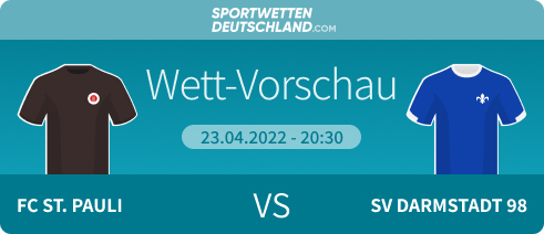 St. Pauli - Darmstadt Wetten Quotenvergleich Prognose Tipp