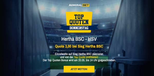 Admiralbet Topquote Hertha Sieg Relegation Hinspiel