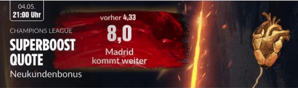 bildbet superboost quote real madrid kommt weiter cl finale