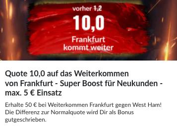 BildBet Super Quote Frankfurt Aufstieg EL-Finale