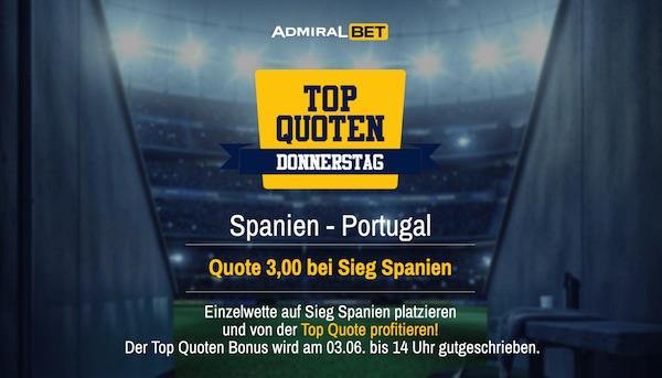 admiralbet spanien portugal top quoten donnerstag